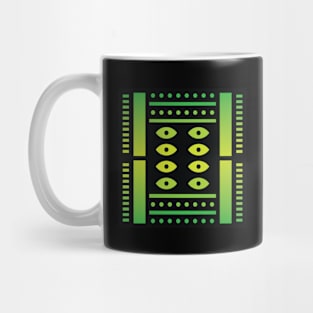 “Dimensional Tribe” - V.6 Green - (Geometric Art) (Dimensions) - Doc Labs Mug